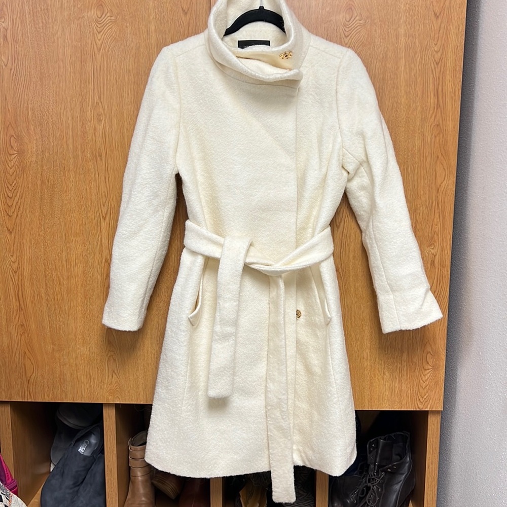 Ann Taylor Funnel Neck Coat small petite NWT
